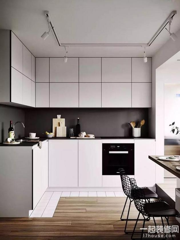 小户型厨房做个L型的橱柜,动线合理又实用! 小户型厨房做个L型的橱柜,动线合理又实用!